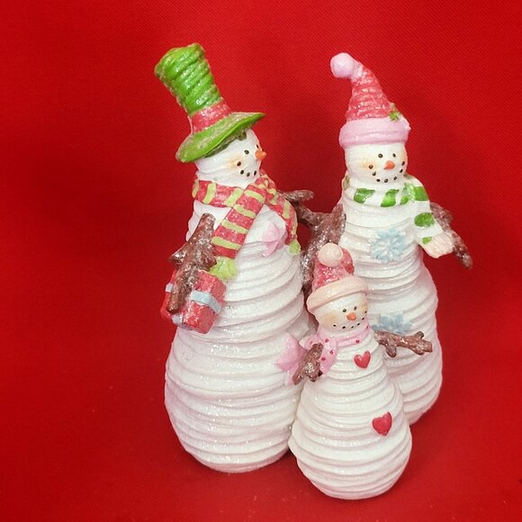 Snowman Family Figurine Hobby Lobby Sweets & Treats Christmas 2014 - Picture 8 of 10